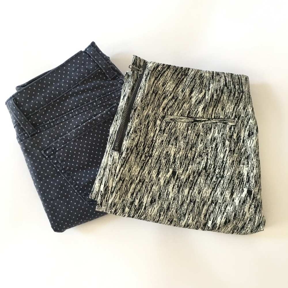 Old Navy Polka-Dot Pants & RD Style Pattern Pants